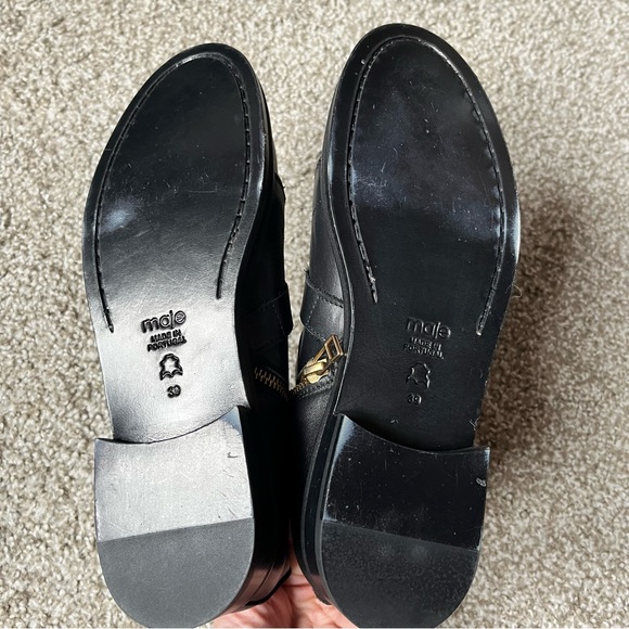 NEW Maje Leather Ankle Boots Black 39 - Picture 10 of 12